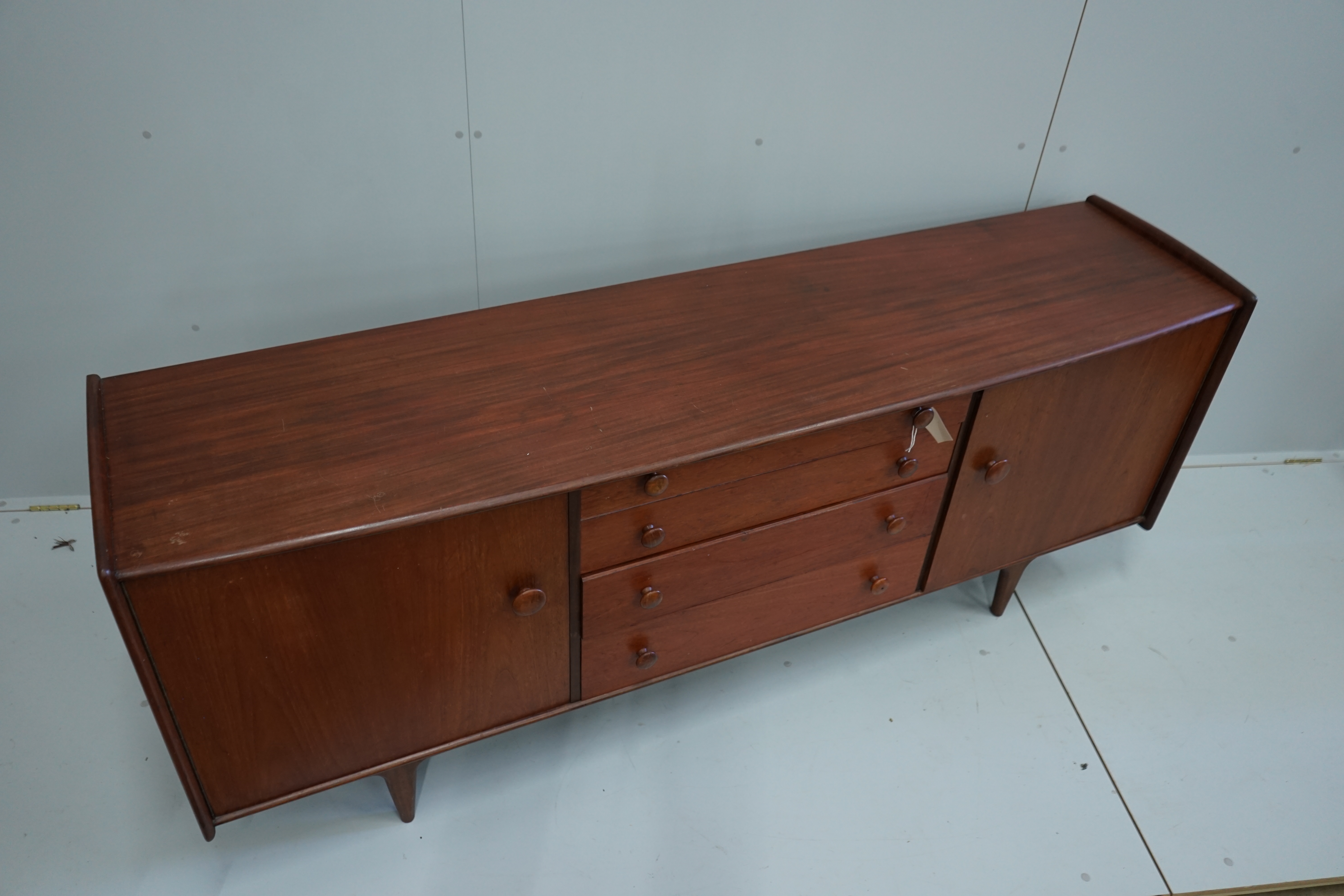 John Herbert for Younger Furniture - A mid century teak 'Fonseca' sideboard, length 198cm, depth 46cm, height 81cm